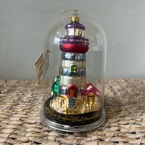 Designer Studio Handcrafted Glass Unique Treasure Ltd Series Lighthouse Ornament